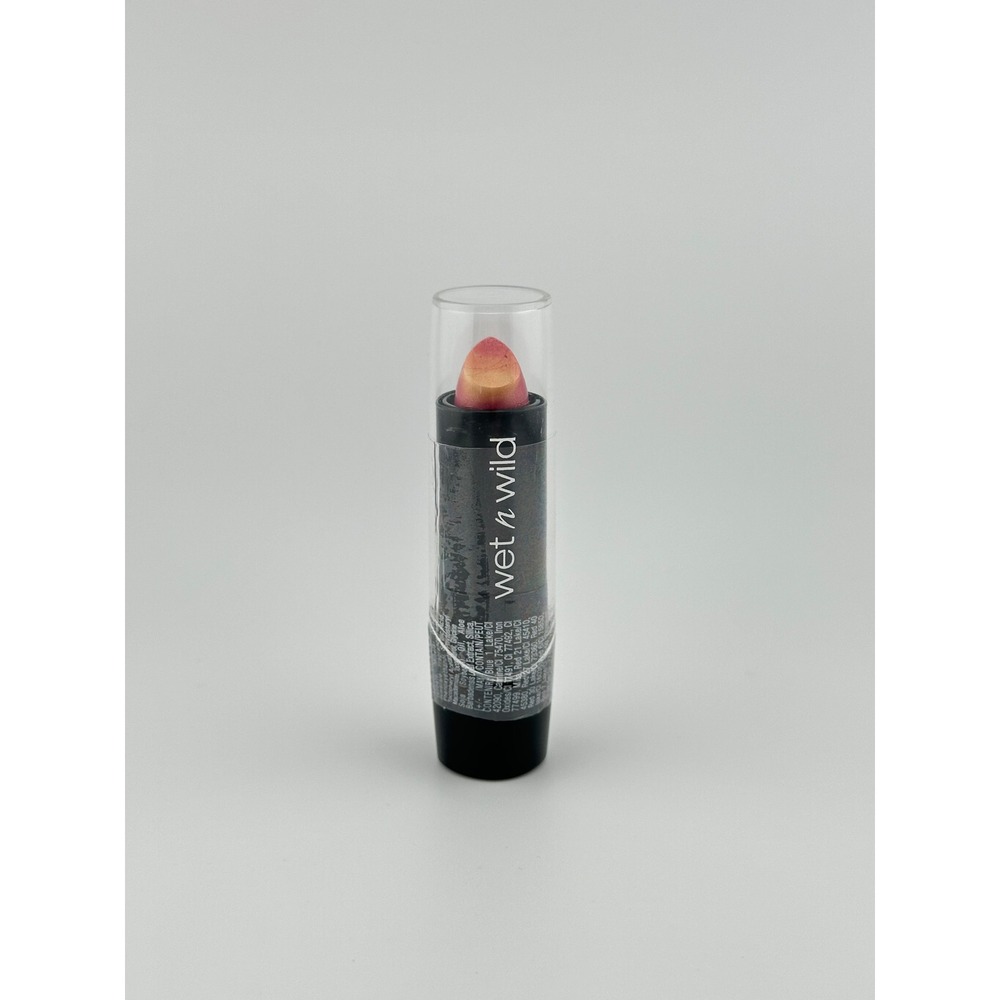 Wet n Wild Silk Finish Lipstick 530D Dark Pink Frost 0.13oz New Shimmer Rose